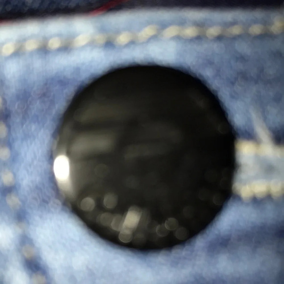 ISMALU distressed blue jeans made in Brazil size 14 - Picture 4 of 4